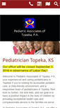 Mobile Screenshot of pediatricstopeka.com
